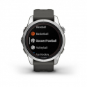 GARMIN FENIX 7S Pro Solar Edition - Silver avec bracelet gris - Montre GPS Running - EN STOCK