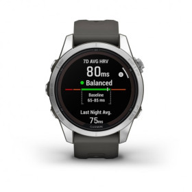 GARMIN FENIX 7S Pro Solar Edition - Silver avec bracelet gris - Montre GPS Running - EN STOCK