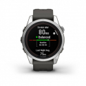 GARMIN FENIX 7S Pro Solar Edition - Silver avec bracelet gris - Montre GPS Running - EN STOCK