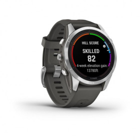 GARMIN FENIX 7S Pro Solar Edition - Silver avec bracelet gris - Montre GPS Running - EN STOCK