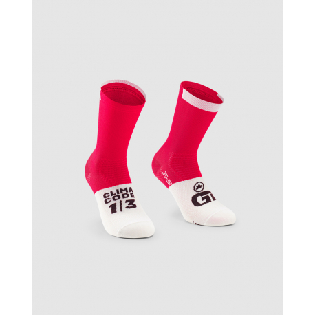 ASSOS GT SOCKS C2 Lunar Red  - Socquettes cycliste