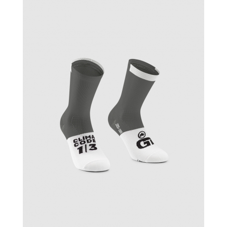 ASSOS GT SOCKS C2 Rock Grey  - Socquettes cycliste