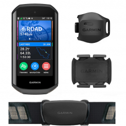 GARMIN 1050 Edge Bundle Performance ( avec ceinture cardio et capteurs cadence et vitesse) - Compteur GPS Cycle 