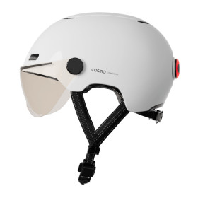 COSMO  Fusion Casque urbain - Blanc Brillant  avec Cosmo RIDE (+télécommande)