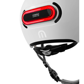 COSMO  Fusion Casque urbain - Blanc Brillant  avec Cosmo RIDE (+télécommande)