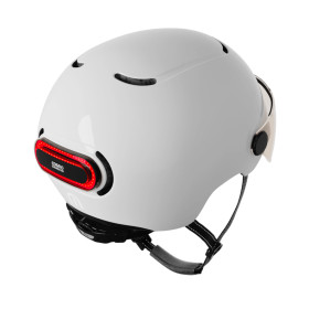 COSMO  Fusion Casque urbain - Blanc Brillant  avec Cosmo RIDE (+télécommande)