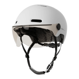 COSMO  Fusion Casque urbain - Blanc Brillant  avec Cosmo RIDE (+télécommande)