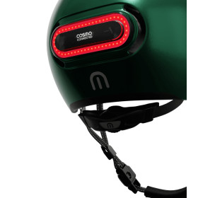 COSMO  Fusion Casque urbain - Forest Green / Vert métallisé avec Cosmo RIDE (+télécommande)