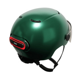 COSMO  Fusion Casque urbain - Forest Green / Vert métallisé avec Cosmo RIDE (+télécommande)