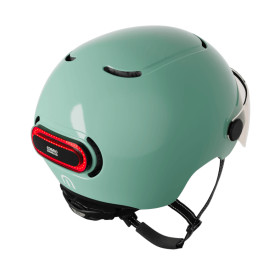 COSMO  Fusion Casque urbain - Salvia Brillant  / Sauge avec Cosmo RIDE (+télécommande)