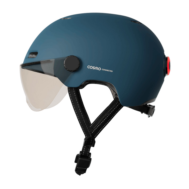 COSMO Fusion Casque urbain - Bleu Mat avec Cosmo RIDE (+télécommande) | Planetecycle