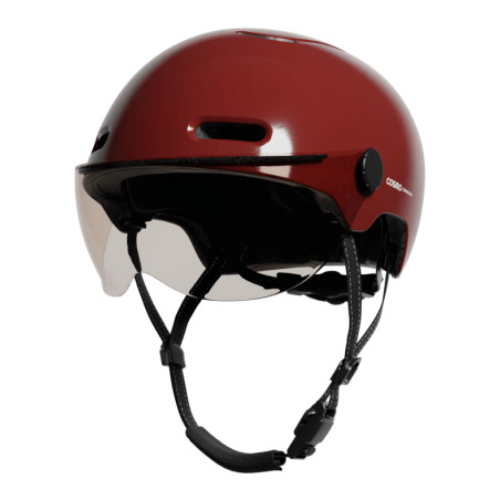 COSMO Fusion Casque urbain - Ruby Brillant / Rubis avec Cosmo RIDE (+télécommande) | Planetecycle