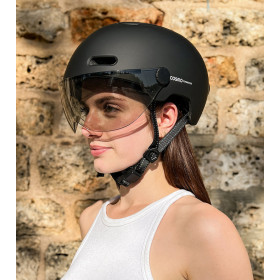 COSMO  Fusion Casque urbain - Noir Mat avec Cosmo RIDE (+télécommande)