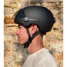 COSMO  Fusion Casque urbain - Noir Mat avec Cosmo RIDE (+télécommande)