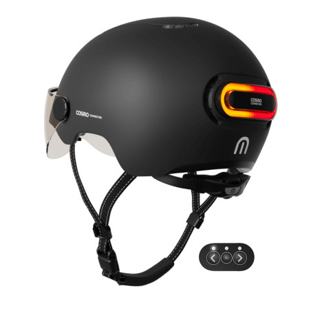 COSMO Fusion Casque urbain - Noir Mat avec Cosmo RIDE (+télécommande) | Planetecycle