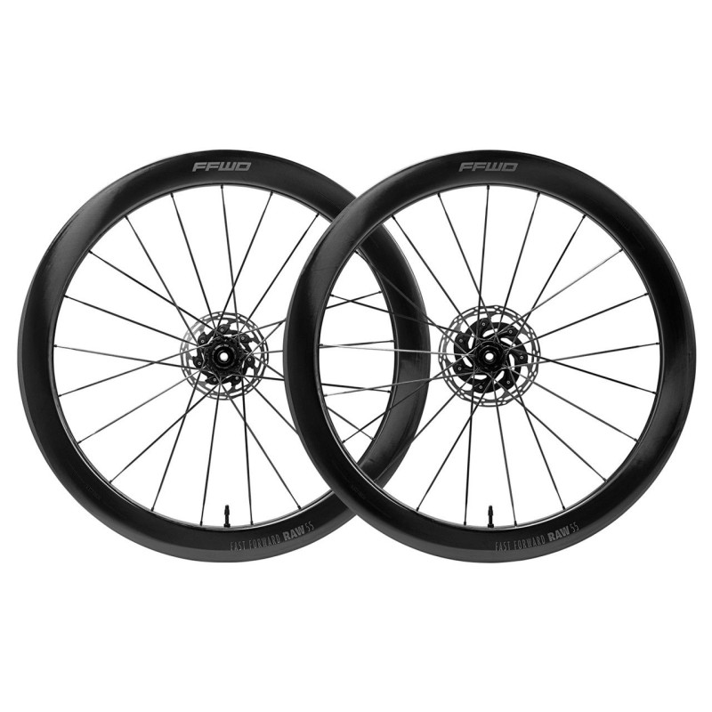 Paire Roues FFWD RAW 55 DISC Ceramic Speed - Tubeless Ready | Planetecycle