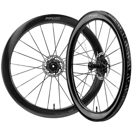 Paire Roues FFWD RAW 55 DISC Ceramic Speed - Tubeless Ready | Planetecycle