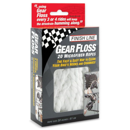 FINISH LINE - Ficelle de nettoyage - GEAR FLOSS - 20 ficelles | Planetecycle