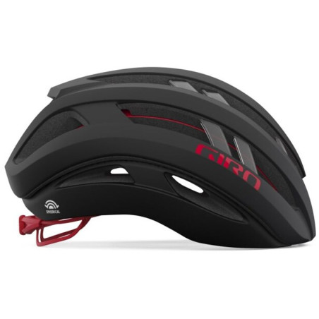 GIRO ARIES SPHERICAL - MATTE CARBON / RED - Casque Route avec technologie MIPS | Planetecycle