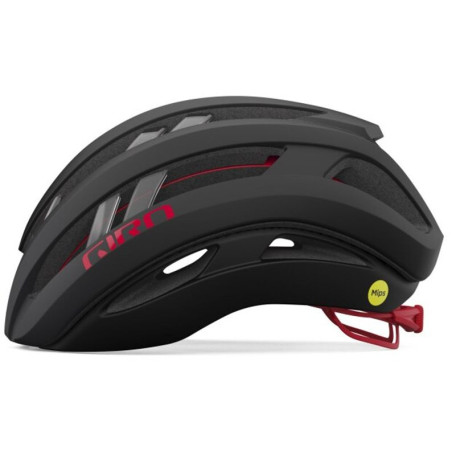 GIRO ARIES SPHERICAL - MATTE CARBON / RED - Casque Route avec technologie MIPS | Planetecycle