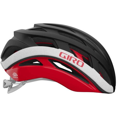 GIRO HELIOS SPHERICAL - BLACK - RED - Casque Route avec technologie MIPS | Planetecycle