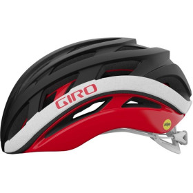 GIRO HELIOS SPHERICAL - BLACK - RED - Casque Route avec technologie MIPS