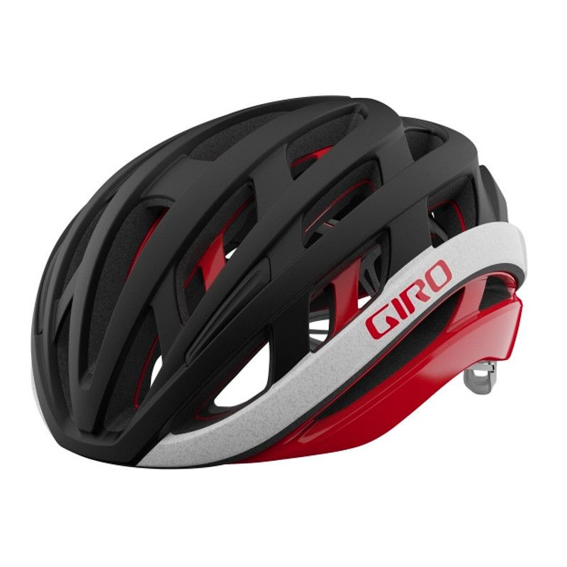 GIRO HELIOS SPHERICAL - BLACK - RED - Casque Route avec technologie MIPS | Planetecycle