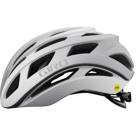 GIRO HELIOS SPHERICAL - MATTE WHITE - SILVER - Casque Route avec technologie MIPS | Planetecycle