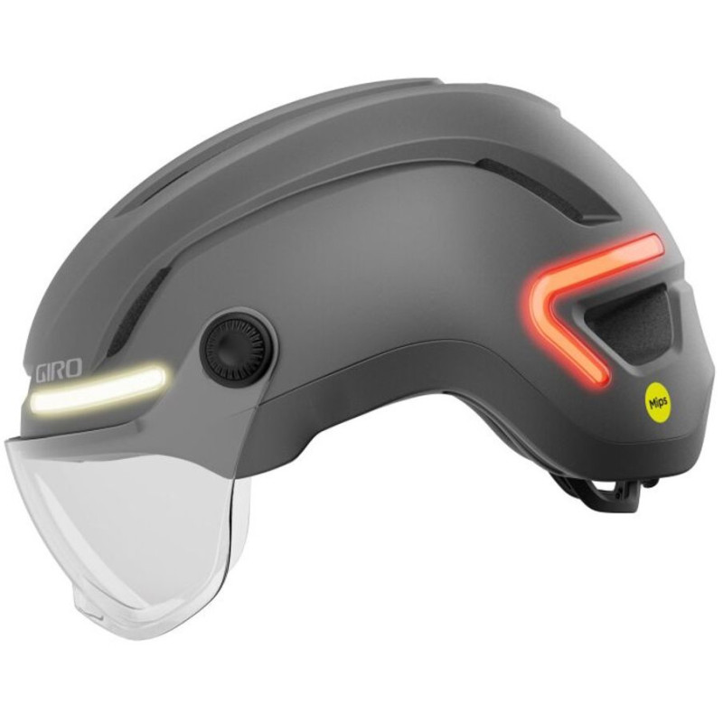 GIRO ETHOS MIPS SHIELD LED - GRAPHITE - Casque Urbain avec technologie MIPS | Planetecycle