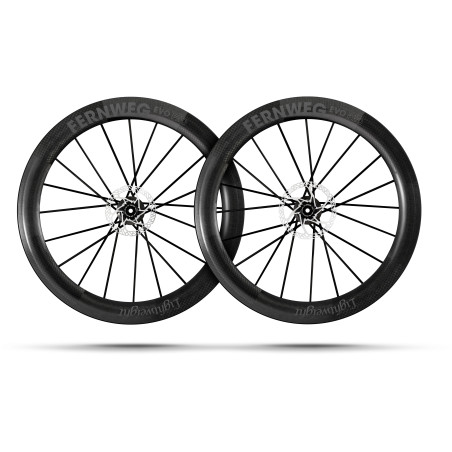 Lightweight FERNWEG 63 EVO PRO DISC SCHWARZ Edition TITANIUM BLACK - Paire de Roues Lightweight freinage à disques | Planetecycle