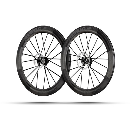 Lightweight FERNWEG 63 EVO PRO DISC SCHWARZ Edition TITANIUM BLACK - Paire de Roues Lightweight freinage à disques | Planetecycle