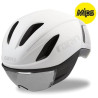 GIRO VANQUISH MIPS - MATTE WHITE SILVER - Casque CLM - TRIATHLON avec technologie MIPS