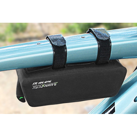 Sacoche de cadre DAWN TO DUSK - TEKLITE TUBIE 285 ANYWHERE BAG - version avec straps et visserie - spécifique pour GRAVEL et VTT | Planetecycle