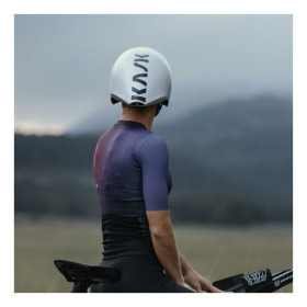 Casque KASK MISTRAL WHITE SILVER - Casque Aéro Triathlon & Contre-la-montre avec Visière