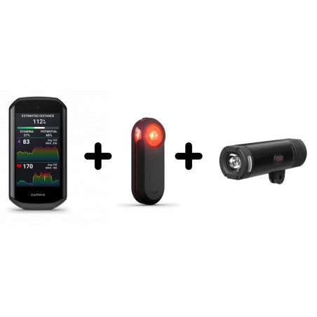 COMBO Garmin Edge 1050 + Varia RTL 515 feu arriere connecté + Varia UT 800 feu avant - EN STOCK | Planetecycle