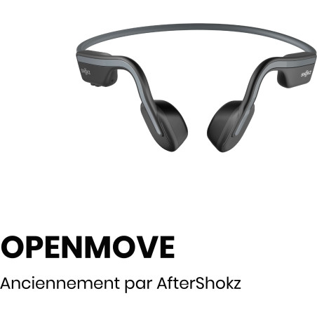 SHOKZ OPENMOVE Gris - Casque audio Bluetooth - EN STOCK | Planetecycle