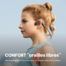 SHOKZ OPENMOVE Gris - Casque audio Bluetooth - EN STOCK