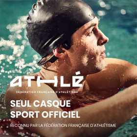 SHOKZ OPENSWIM - Noir - Casque audio Natation , Eau Libre - EN STOCK