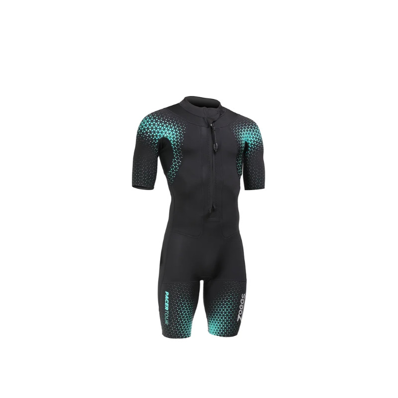 Zoggs PACER Tour SHORTY Black Blue - Combinaison Swimrun Homme | Planetecycle