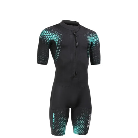 Zoggs PACER Tour SHORTY Black Blue - Combinaison Swimrun Homme | Planetecycle