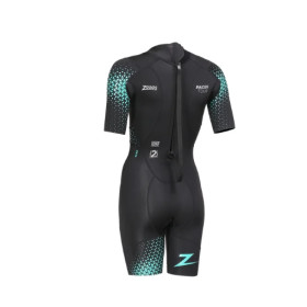 Zoggs PACER Tour SHORTY Black Blue - Combinaison Swimrun Femme