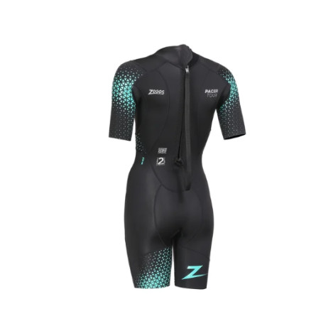 Zoggs PACER TOUR SHORTY WOMAN Black Blue - Combinaison Swimrun Femme | Planetecycle