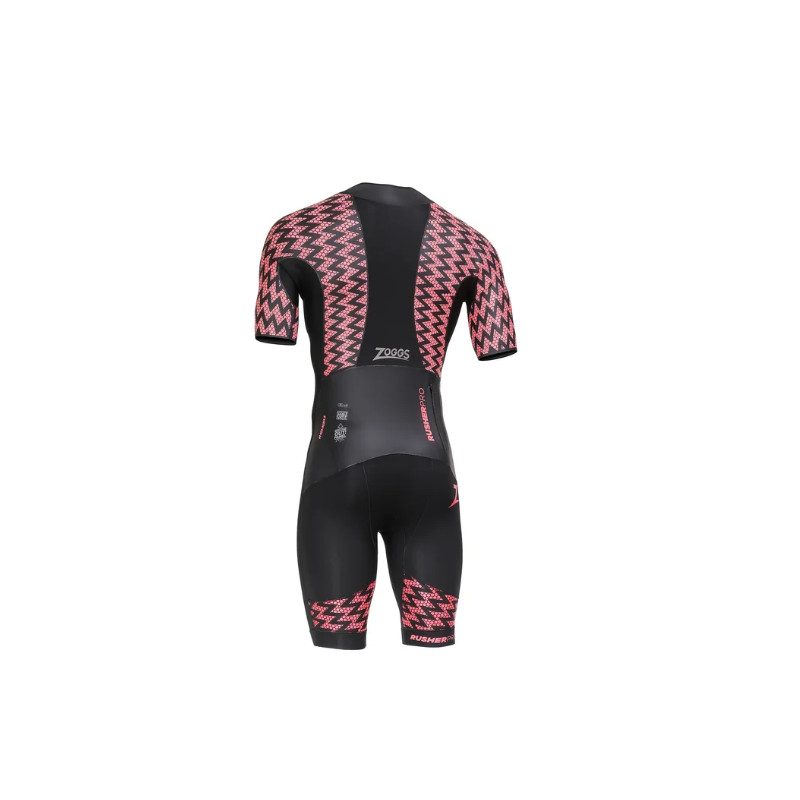 Zoggs RUSHER Pro SHORTY Black Red - Combinaison Swimrun Homme | Planetecycle