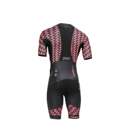 Zoggs RUSHER Pro SHORTY Black Red - Combinaison Swimrun Homme | Planetecycle