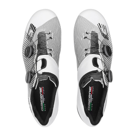 Gaerne G.FUGA White Black - Chaussures velo route | Planetecycle