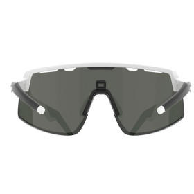 Lunettes AZR SPEED RX BLANCHE MATE avec ECRAN ROUGE - Lunettes solaires Vélo et Triathlon