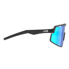 Lunettes AZR SPEED RX NOIRE VERNIE avec ECRAN BLEU - Lunettes solaires Vélo et Triathlon