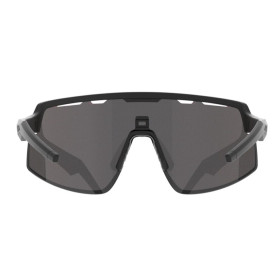 Lunettes AZR SPEED RX NOIRE MATE avec ECRAN ROUGE - Lunettes solaires Vélo et Triathlon