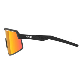 Lunettes AZR SPEED RX NOIRE MATE avec ECRAN ROUGE - Lunettes solaires Vélo et Triathlon