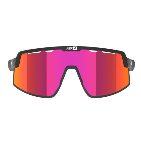 Lunettes AZR SPEED RX NOIRE MATE avec ECRAN ROUGE - Lunettes solaires Vélo et Triathlon | Planetecycle